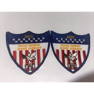 BSA 2003 Scout Sunday Scout Sabbath Vintage Patch New